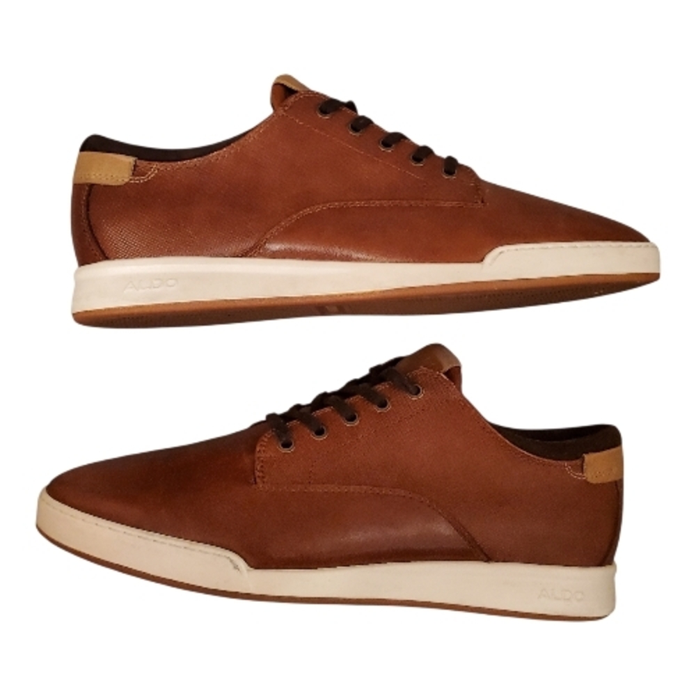 SOLD Aldo Men's Brown Leather Sneakers